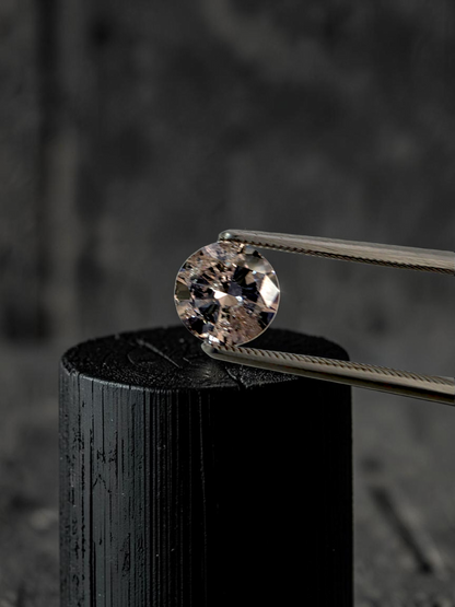 Natural 1.51 cts. Light Pinkish Brown Round Brilliant Diamond Loose Stone - GIA Certified - LS57