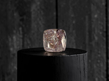 Natural 1.02 cts. Fancy Brownish Pink Cushion Modified Brilliant Diamond Loose Stone - GIA Certified - LS58