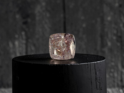Natural 1.02 cts. Fancy Brownish Pink Cushion Modified Brilliant Diamond Loose Stone - GIA Certified - LS58
