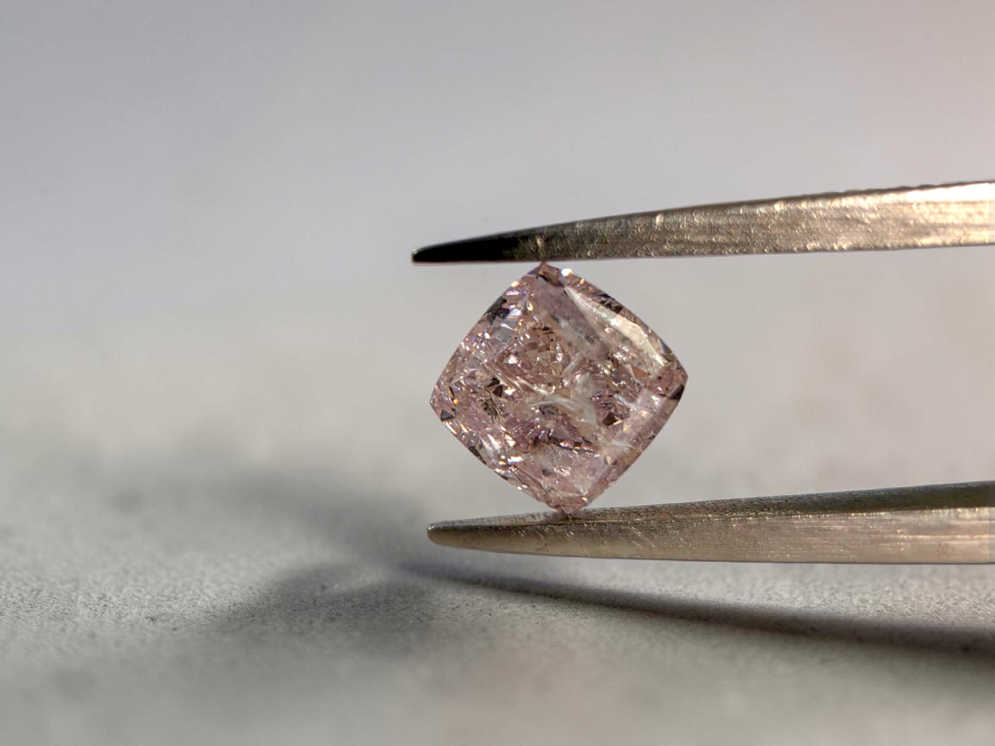 Natural 1.02 cts. Fancy Brownish Pink Cushion Modified Brilliant Diamond Loose Stone - GIA Certified - LS58