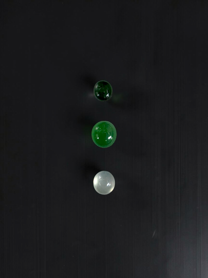 Certified 2.57 cts. Three Stone Burmese A-Jadeite Oval Cabochon Calibrated Loose Stones Jewelry Set JS004