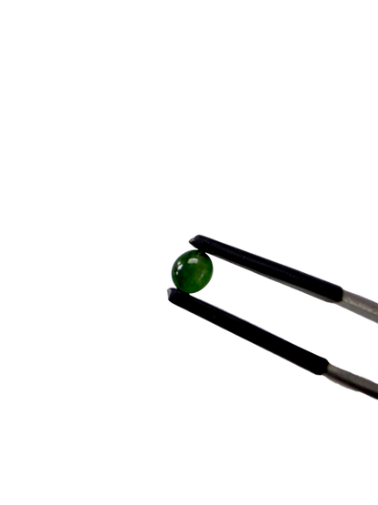 Certified 2.57 cts. Three Stone Burmese A-Jadeite Oval Cabochon Calibrated Loose Stones Jewelry Set JS004