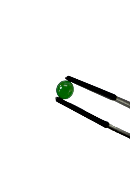 Certified 2.57 cts. Three Stone Burmese A-Jadeite Oval Cabochon Calibrated Loose Stones Jewelry Set JS004