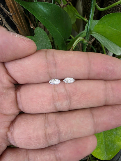 GIA Certified 0.82 cts. Natural D SI1 Marquise Diamond Matched Pair Loose Stones Jewelry Set JS005