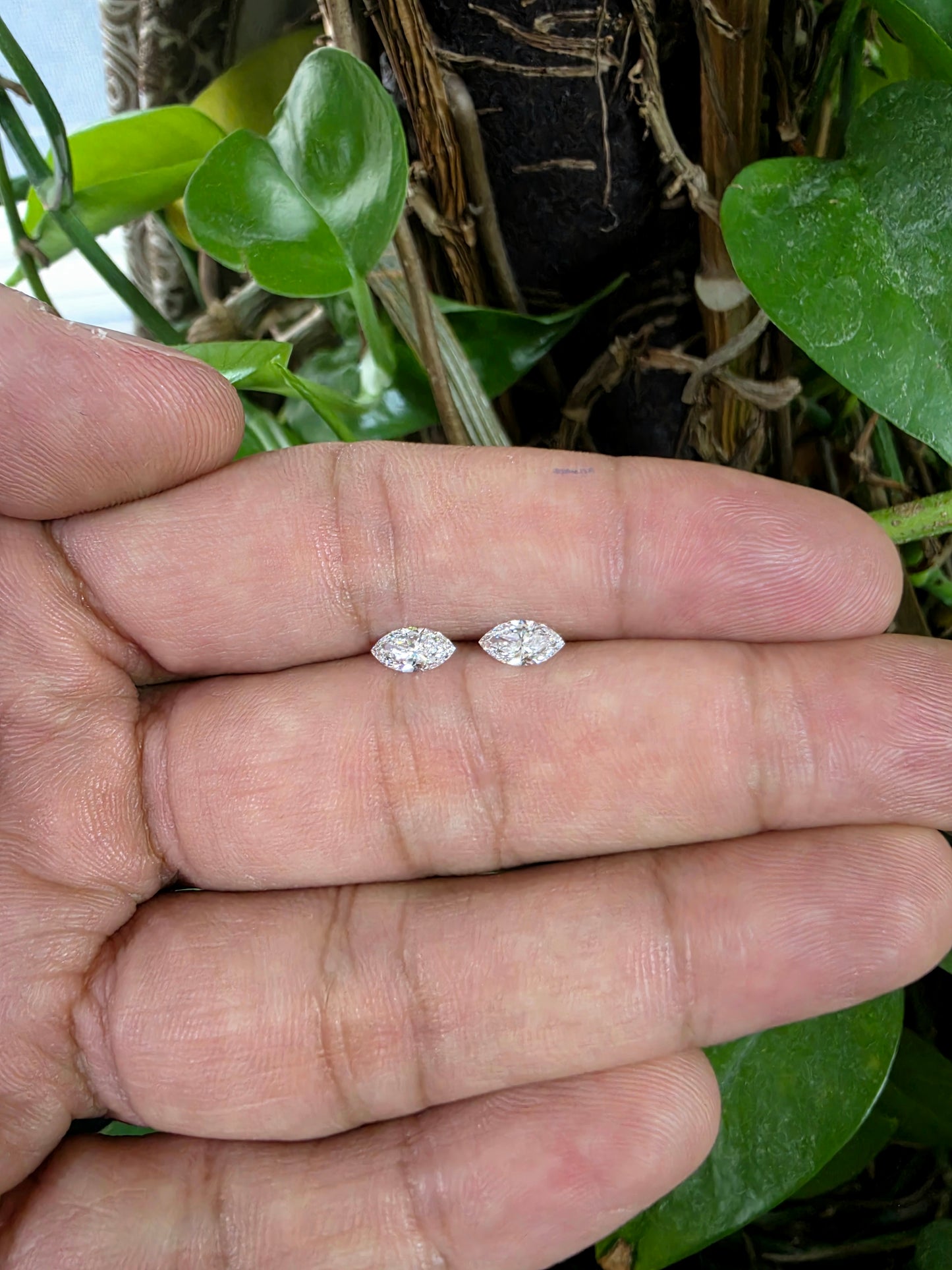 GIA Certified 1.00 cts. Natural D SI1 Marquise Diamond Matched Pair Loose Stones Jewelry Set JS006