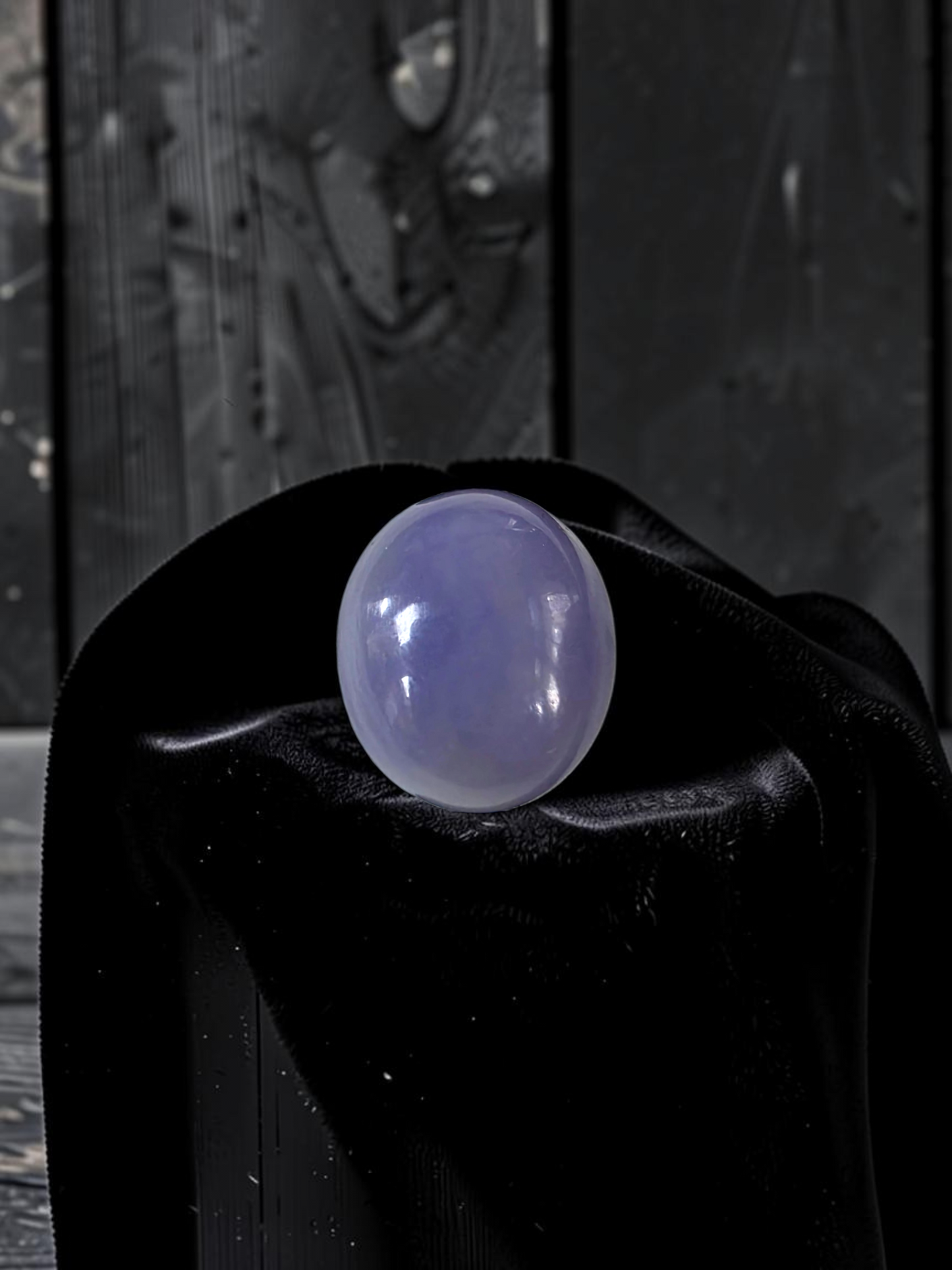Certified MADE IN JAPAN 19.64 cts. Bright Lavender Burmese A-Jadeite Oval Cabochon Loose Stone LS65