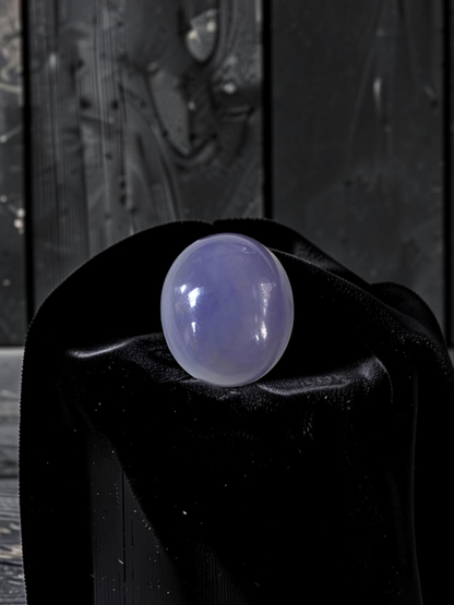 Certified MADE IN JAPAN 19.64 cts. Bright Lavender Burmese A-Jadeite Oval Cabochon Loose Stone LS65