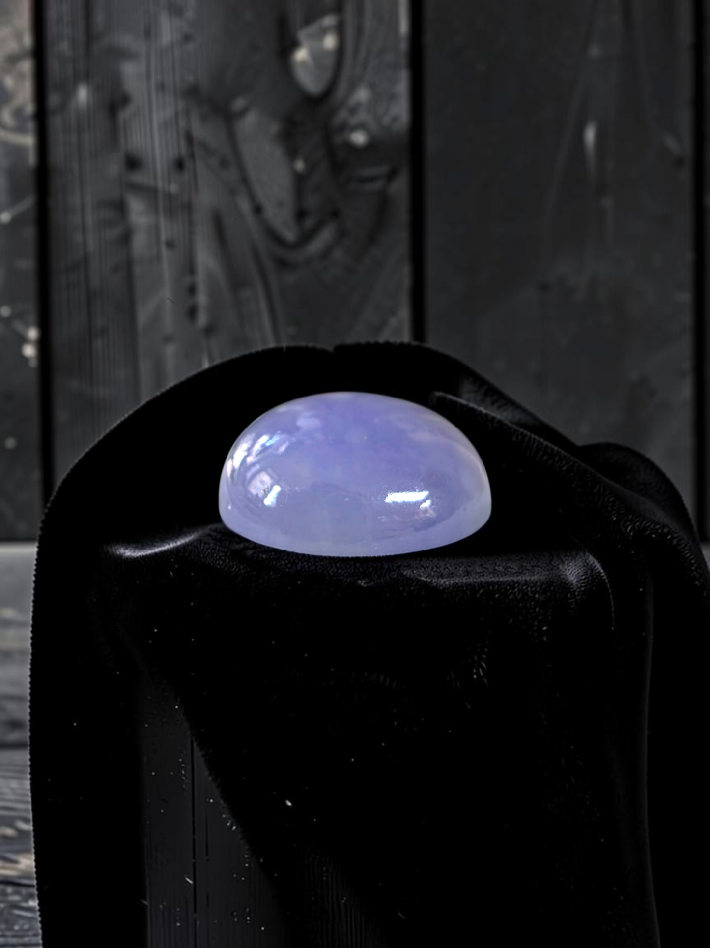 Certified MADE IN JAPAN 19.64 cts. Bright Lavender Burmese A-Jadeite Oval Cabochon Loose Stone LS65