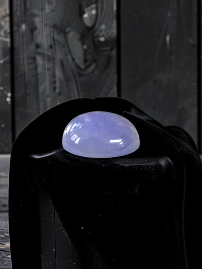 Certified MADE IN JAPAN 19.64 cts. Bright Lavender Burmese A-Jadeite Oval Cabochon Loose Stone LS65