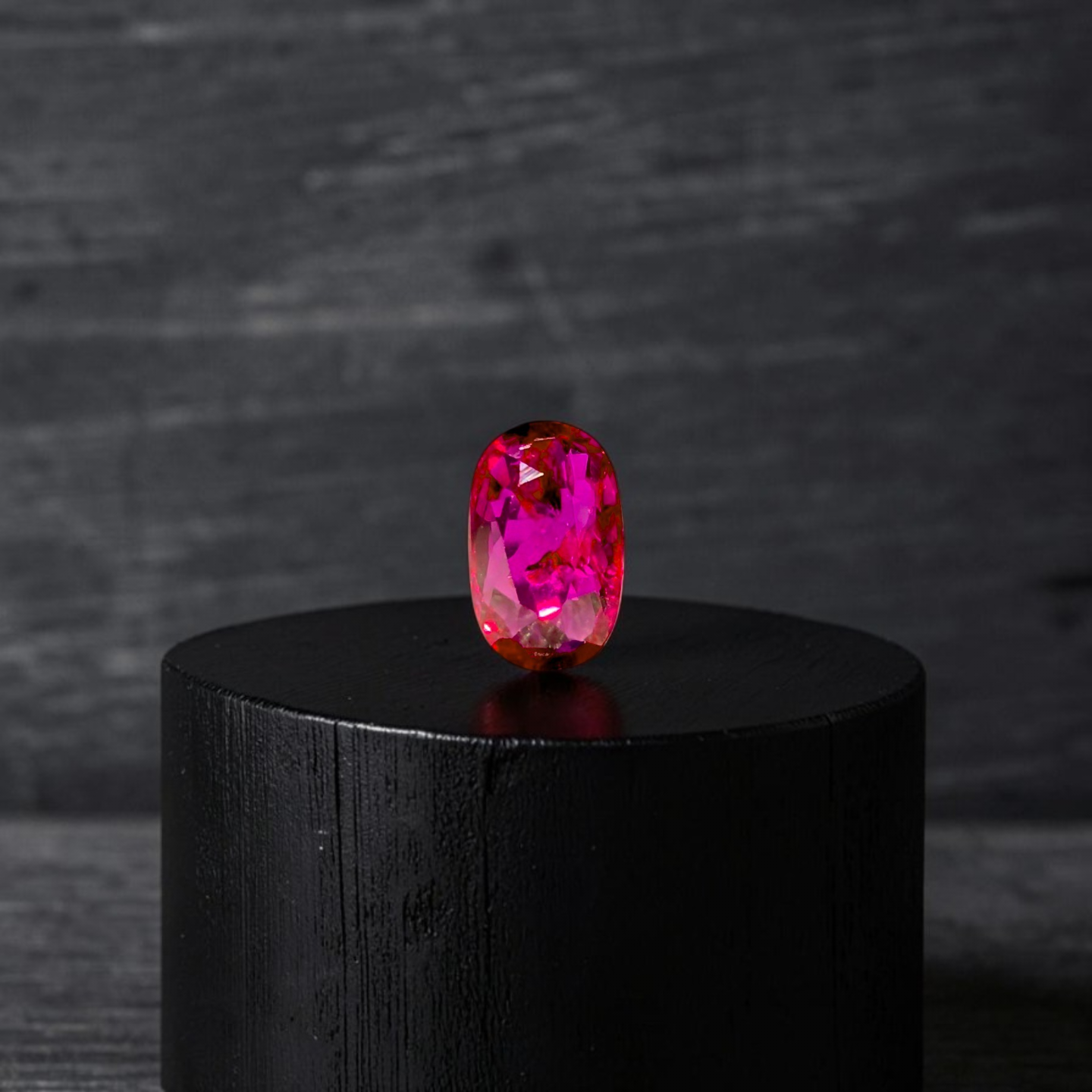 Certified 1.02 cts. No Heat Purplish Red Ruby (Mozambique) Oval Shaped Loose Stone LS68