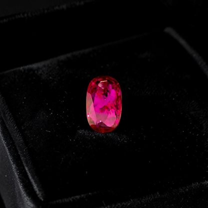 Certified 1.02 cts. No Heat Purplish Red Ruby (Mozambique) Oval Shaped Loose Stone LS68
