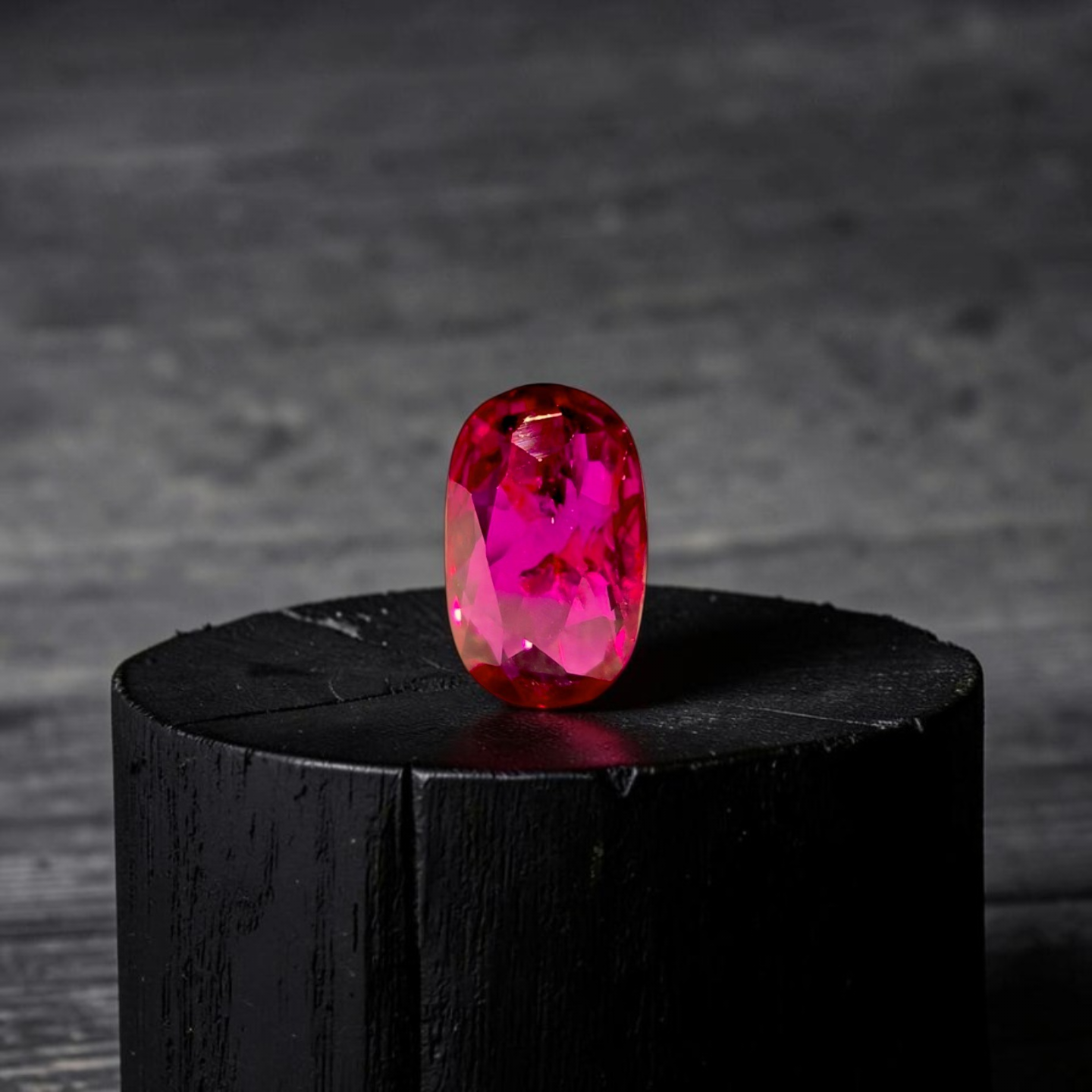 Certified 1.02 cts. No Heat Purplish Red Ruby (Mozambique) Oval Shaped Loose Stone LS68