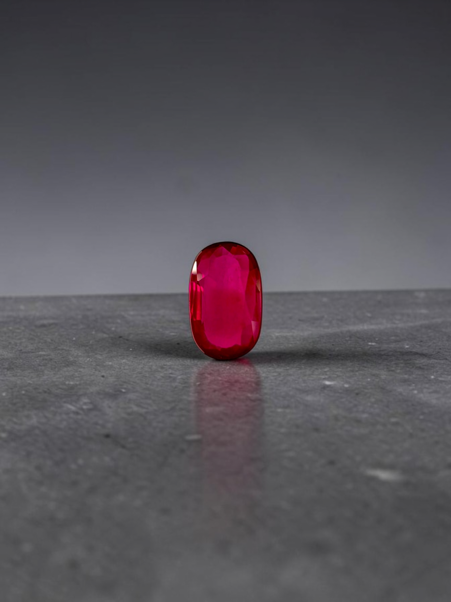 Certified 1.01 cts. No Heat Pigeon's Blood Vivid Red Ruby (Mozambique) Oval Shaped Loose Stone LS69