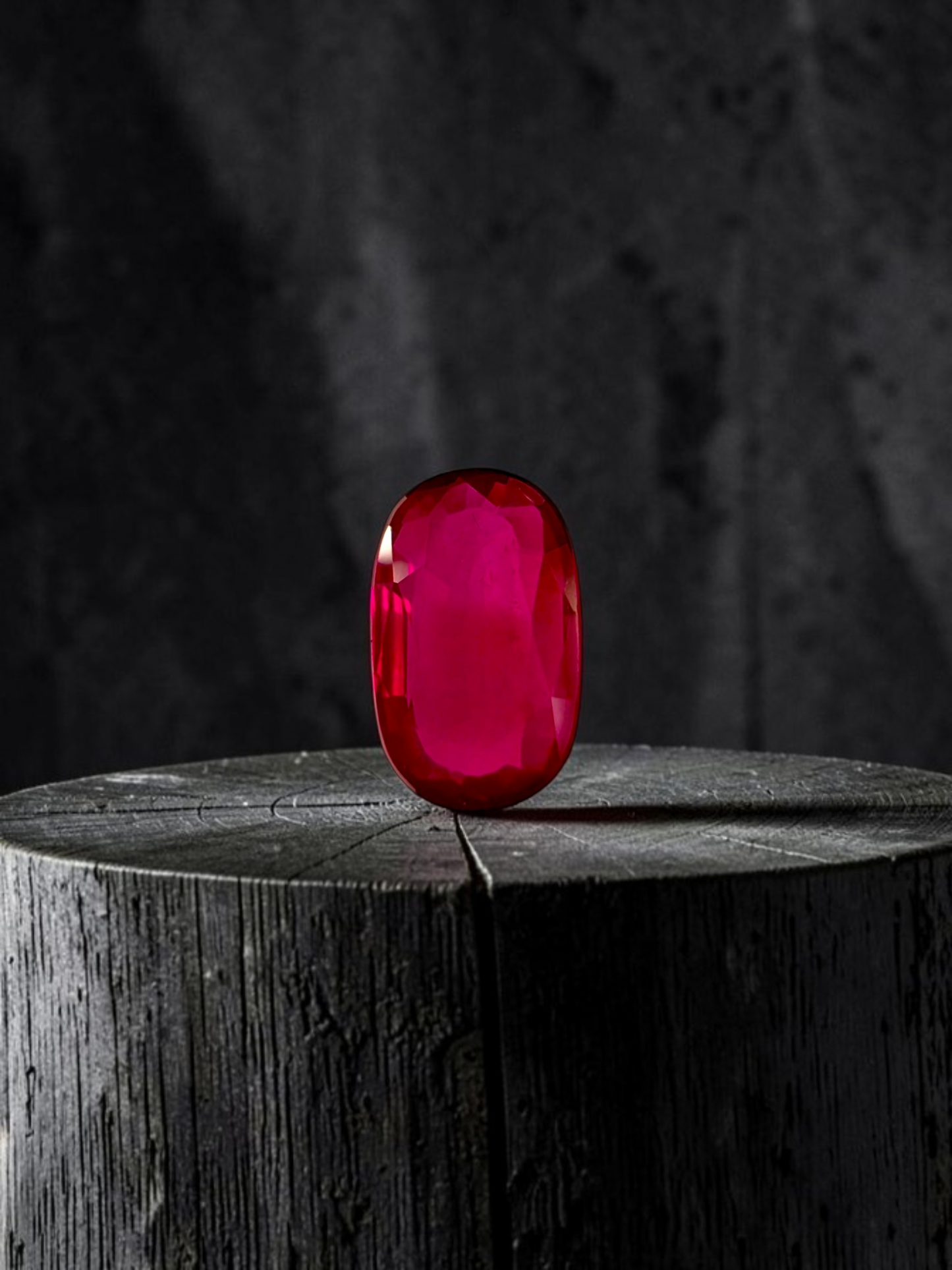 Certified 1.01 cts. No Heat Pigeon's Blood Vivid Red Ruby (Mozambique) Oval Shaped Loose Stone LS69