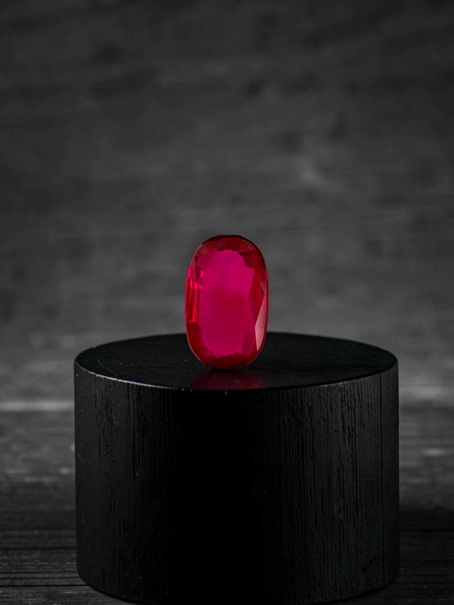 Certified 1.01 cts. No Heat Pigeon's Blood Vivid Red Ruby (Mozambique) Oval Shaped Loose Stone LS69