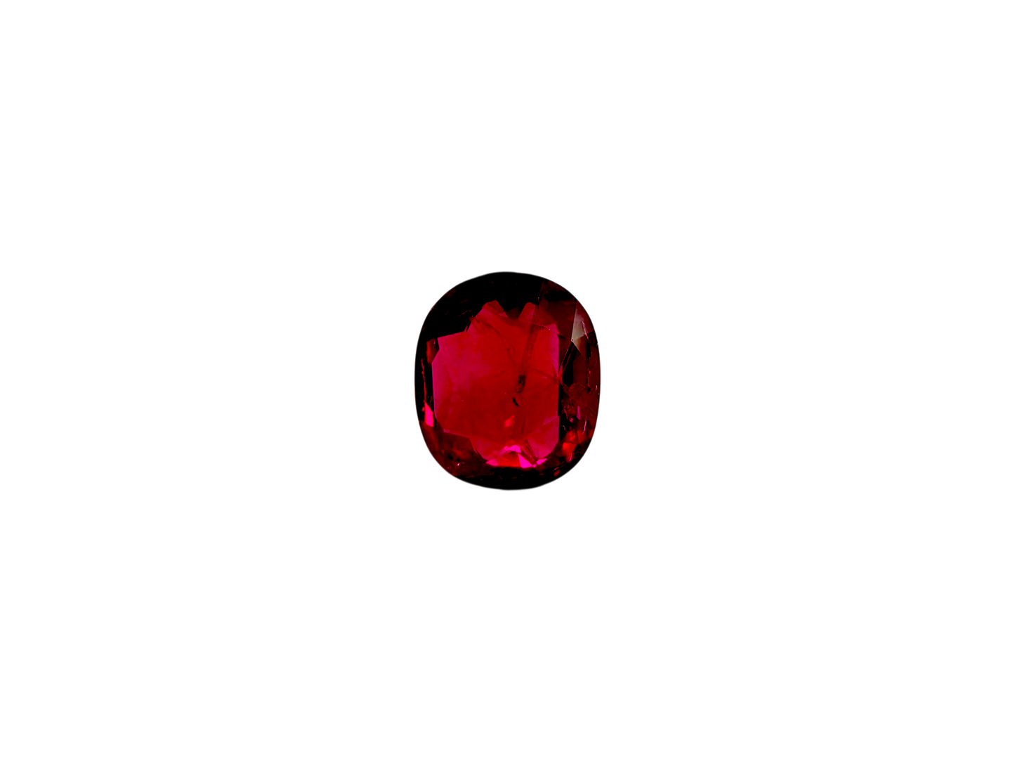 Certified 1.22 cts. Heated Pigeon's Blood Vivid Red Ruby (Mozambique) Oval Shaped Loose Stone LS72