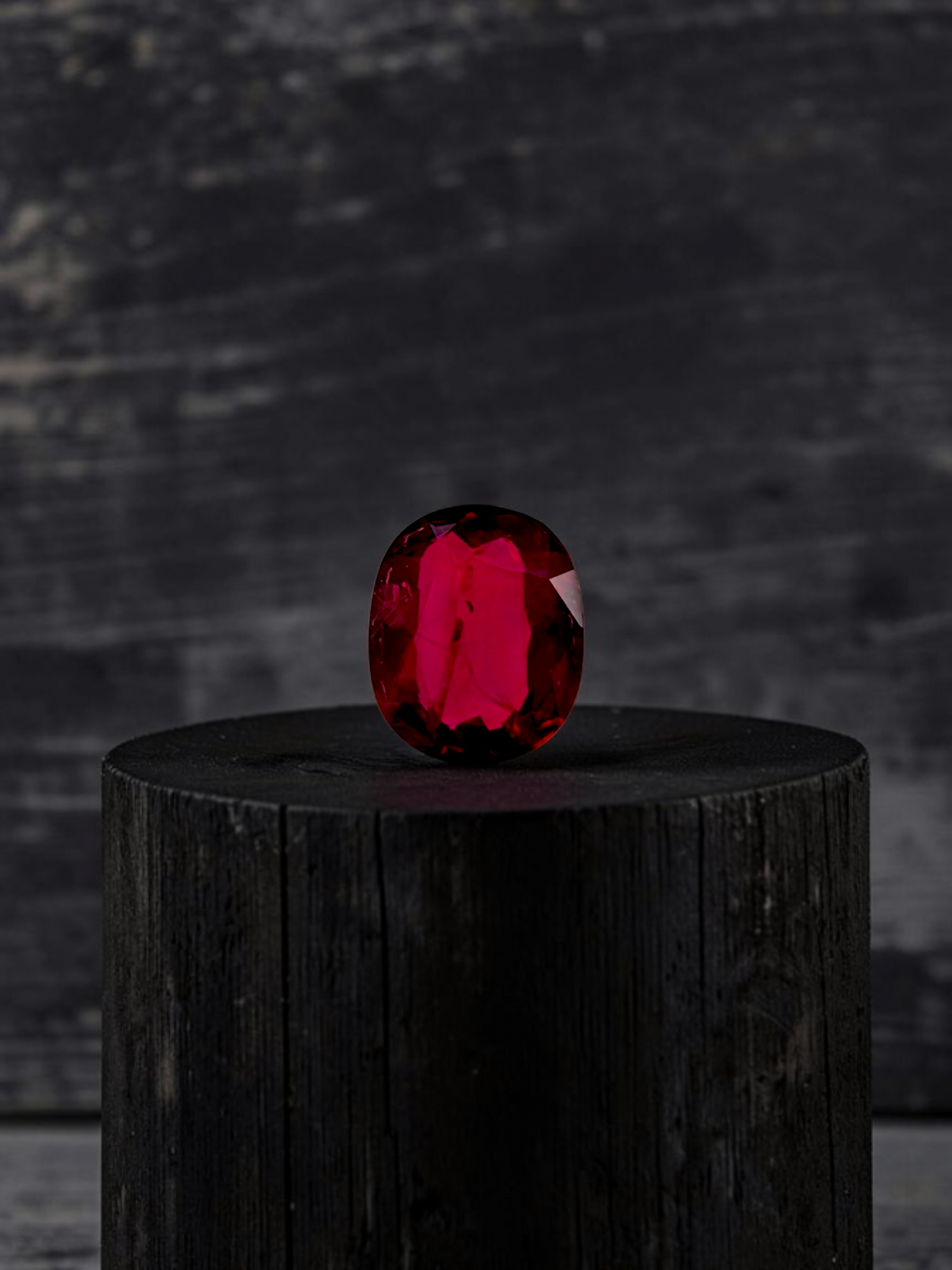 Certified 1.22 cts. Heated Pigeon's Blood Vivid Red Ruby (Mozambique) Oval Shaped Loose Stone LS72