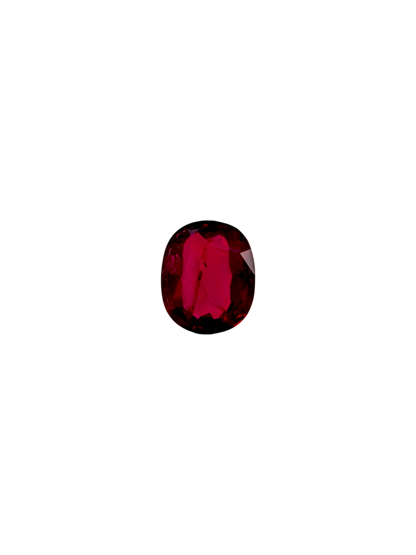 Certified 1.22 cts. Heated Pigeon's Blood Vivid Red Ruby (Mozambique) Oval Shaped Loose Stone LS72