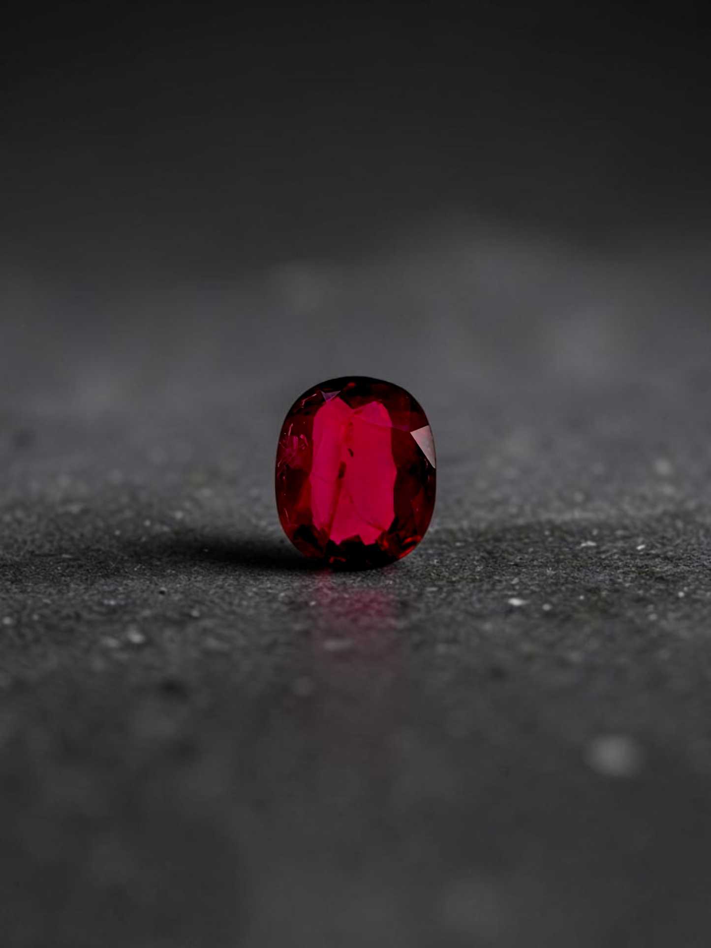 Certified 1.22 cts. Heated Pigeon's Blood Vivid Red Ruby (Mozambique) Oval Shaped Loose Stone LS72