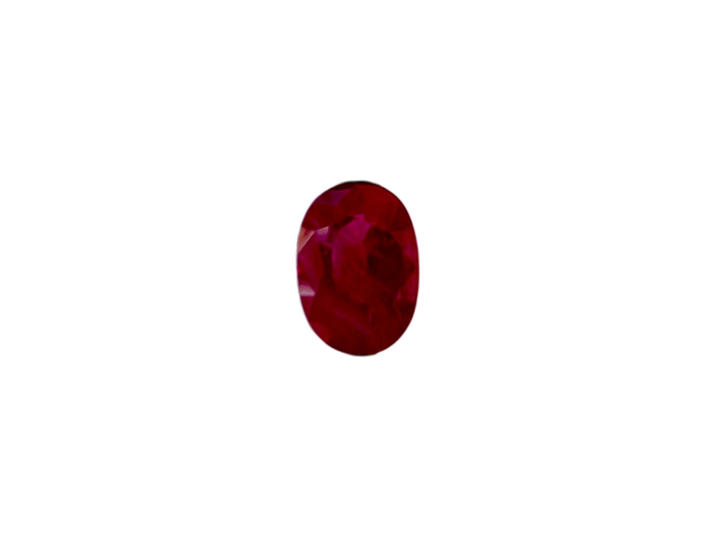Certified 1.242 cts. Heated Purplish Red Ruby (Mozambique) Oval Shaped Loose Stone LS73