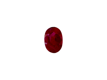 Certified 1.242 cts. Heated Purplish Red Ruby (Mozambique) Oval Shaped Loose Stone LS73