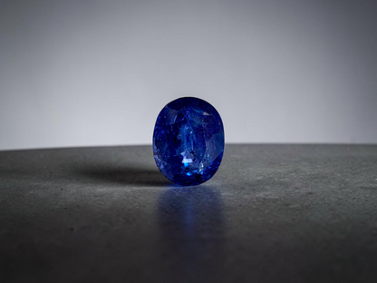 Certified 1.96 cts. Heated Royal Vivid Blue Sapphire (Sri Lankan/Ceylon) Oval Shaped Loose Stone LS74
