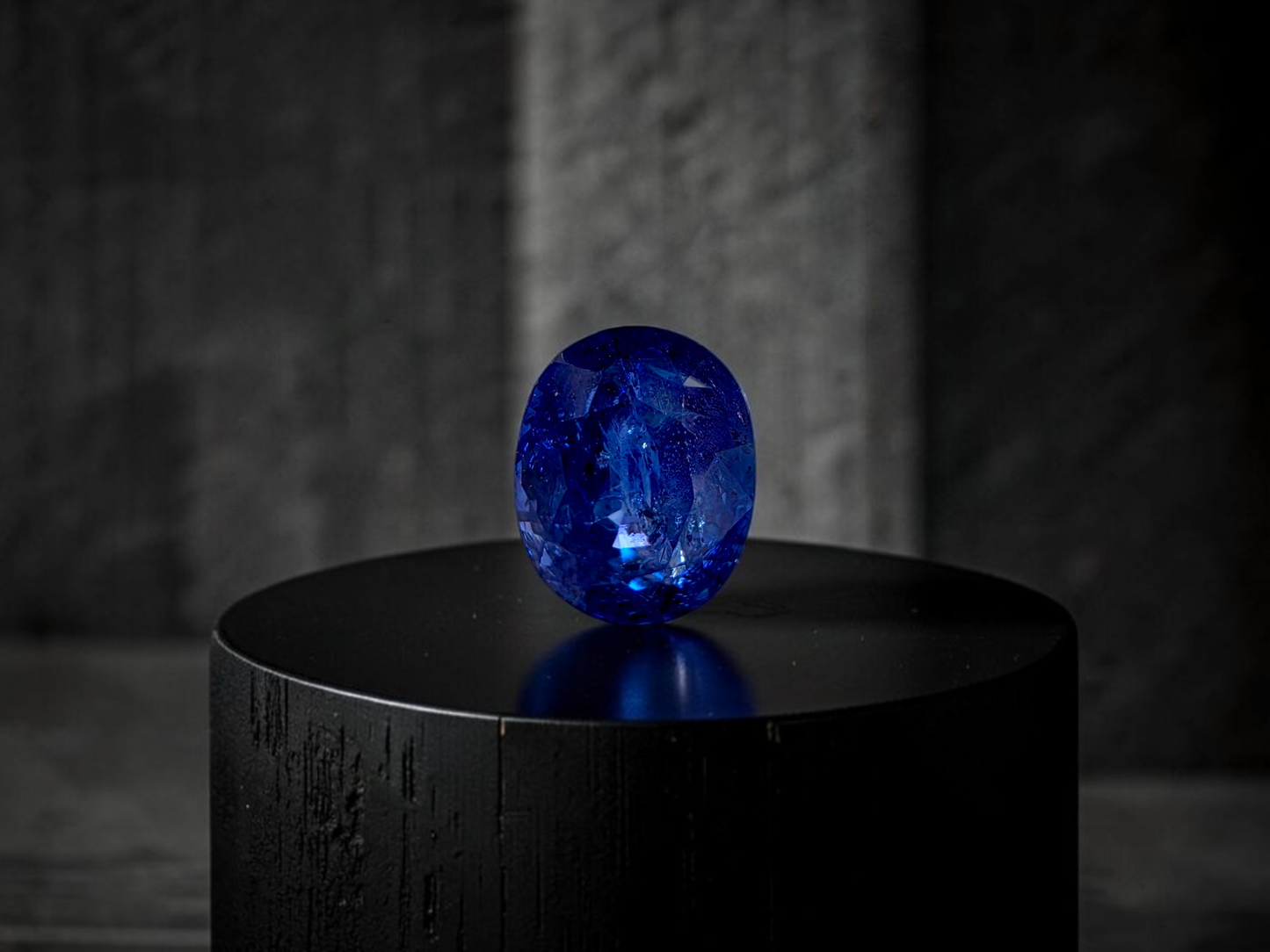Certified 1.96 cts. Heated Royal Vivid Blue Sapphire (Sri Lankan/Ceylon) Oval Shaped Loose Stone LS74