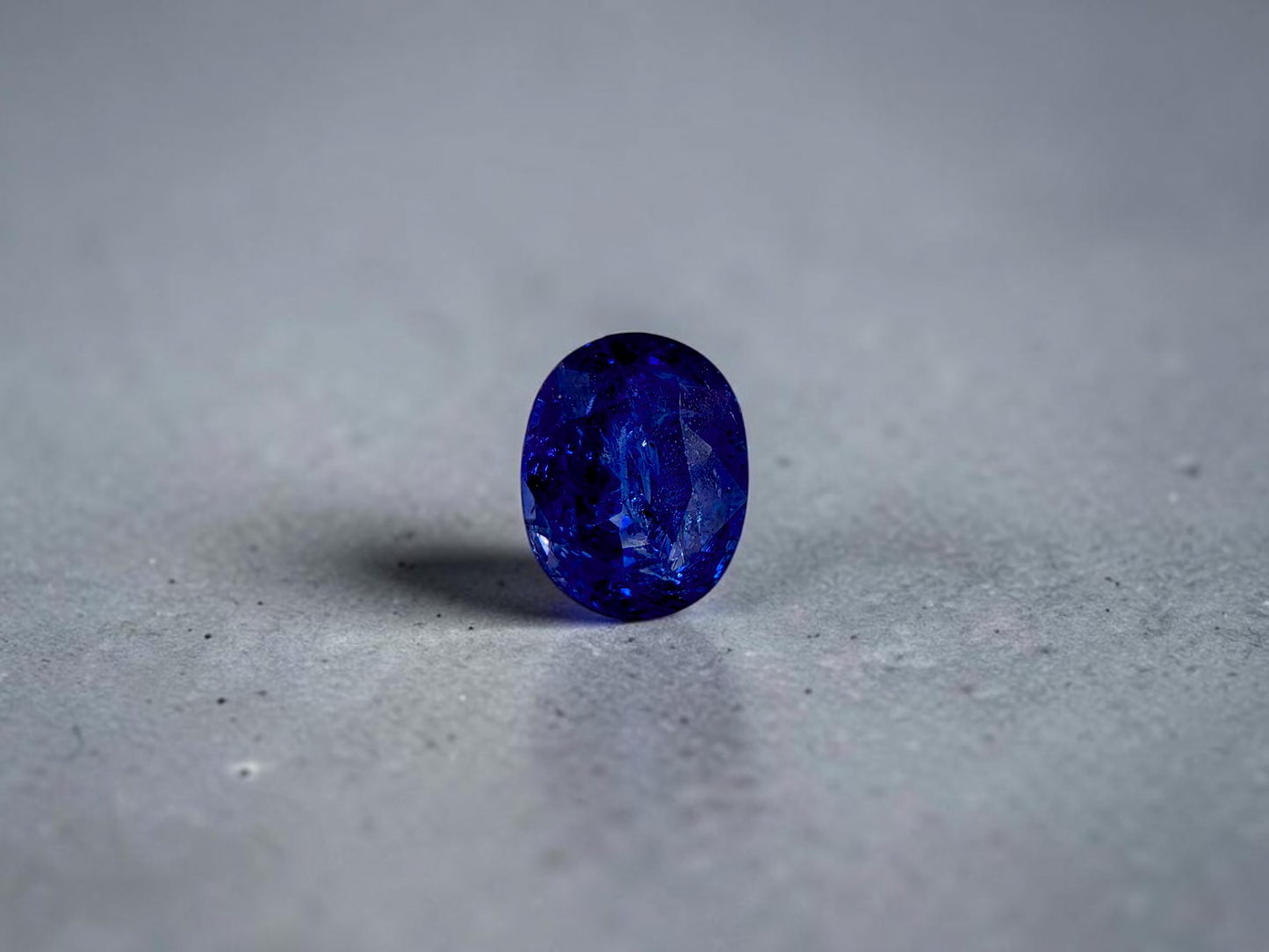 Certified 1.96 cts. Heated Royal Vivid Blue Sapphire (Sri Lankan/Ceylon) Oval Shaped Loose Stone LS74