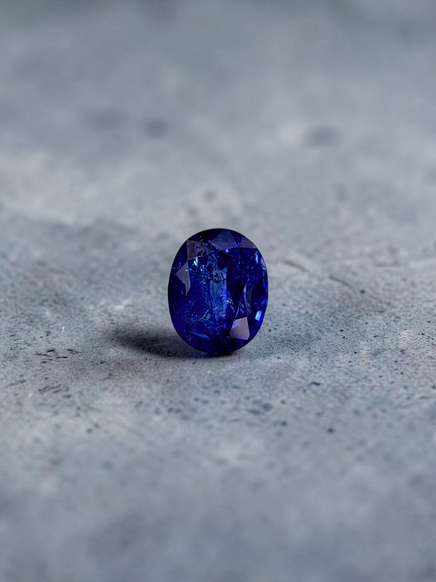 Certified 1.96 cts. Heated Royal Vivid Blue Sapphire (Sri Lankan/Ceylon) Oval Shaped Loose Stone LS74