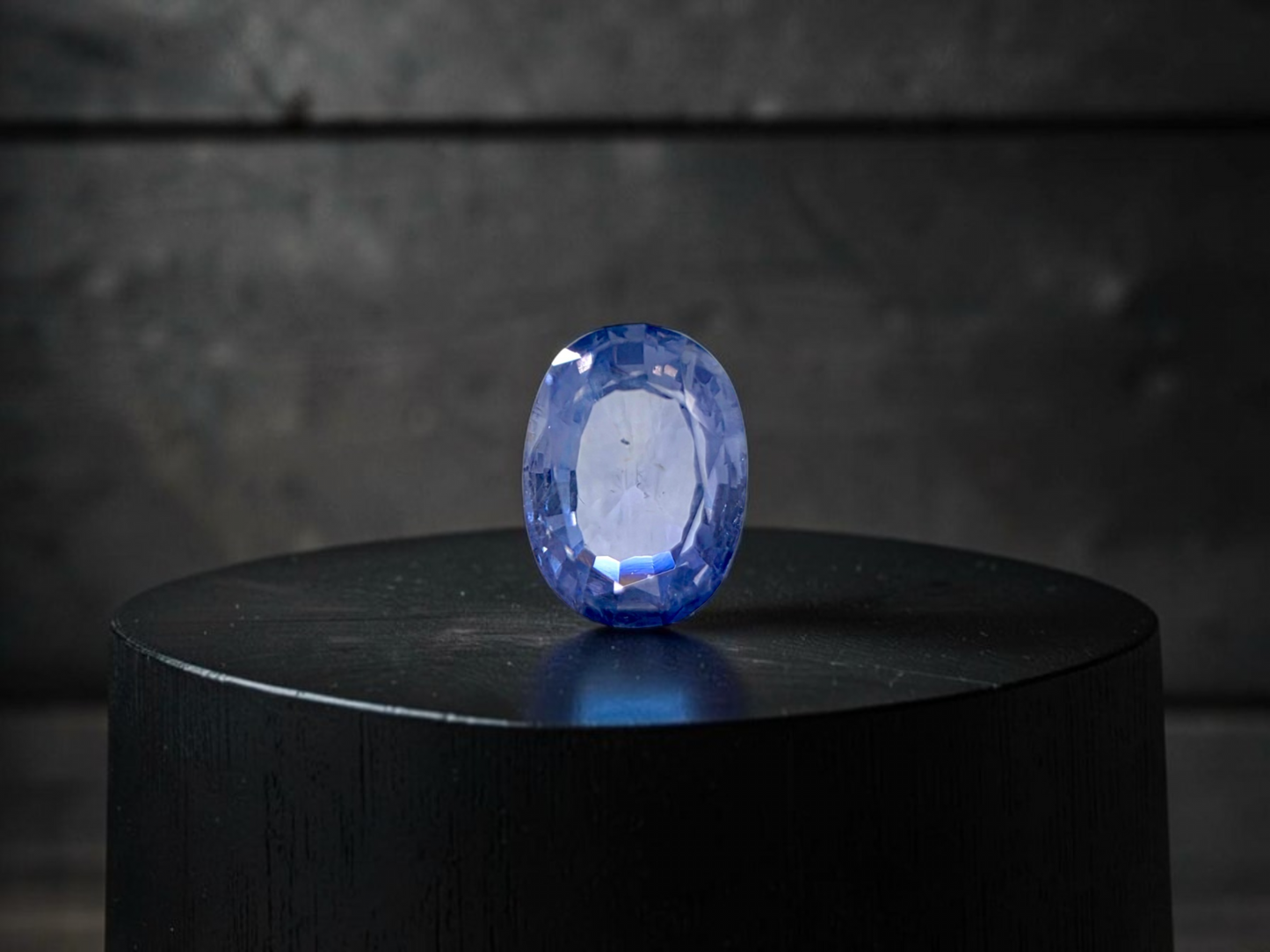 Certified 1.64 cts. No Heat Light Blue Sapphire (Sri Lankan/Ceylon) Oval Shaped Loose Stone LS75