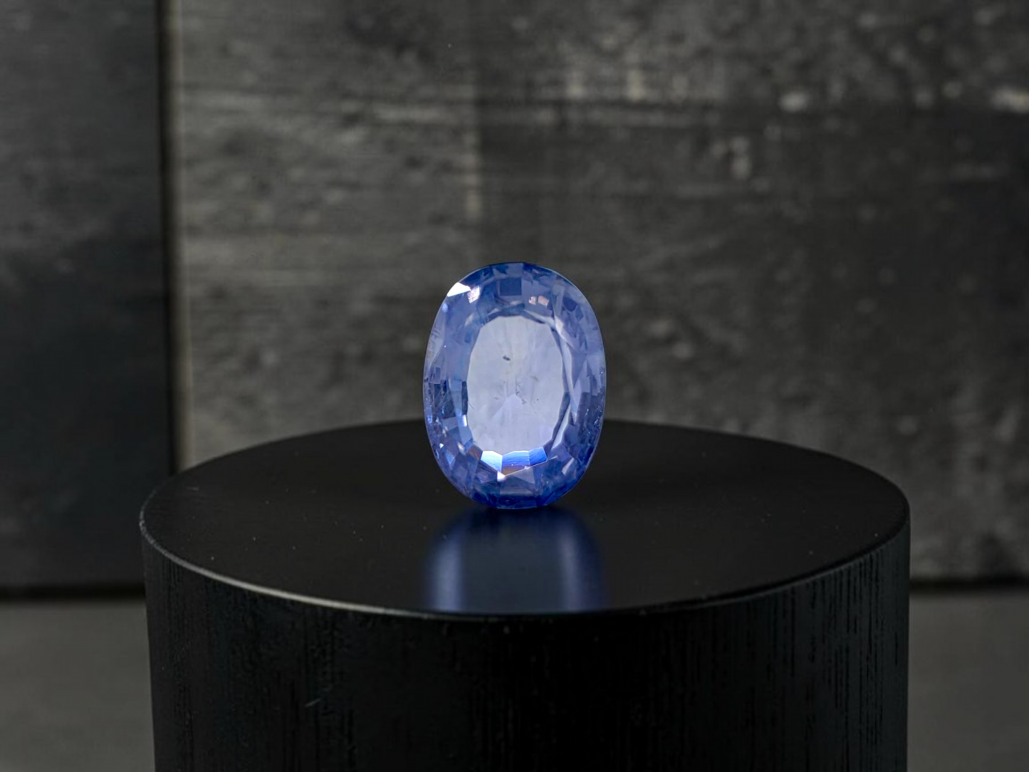 Certified 1.64 cts. No Heat Light Blue Sapphire (Sri Lankan/Ceylon) Oval Shaped Loose Stone LS75