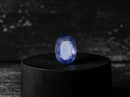 Certified 1.64 cts. No Heat Light Blue Sapphire (Sri Lankan/Ceylon) Oval Shaped Loose Stone LS75