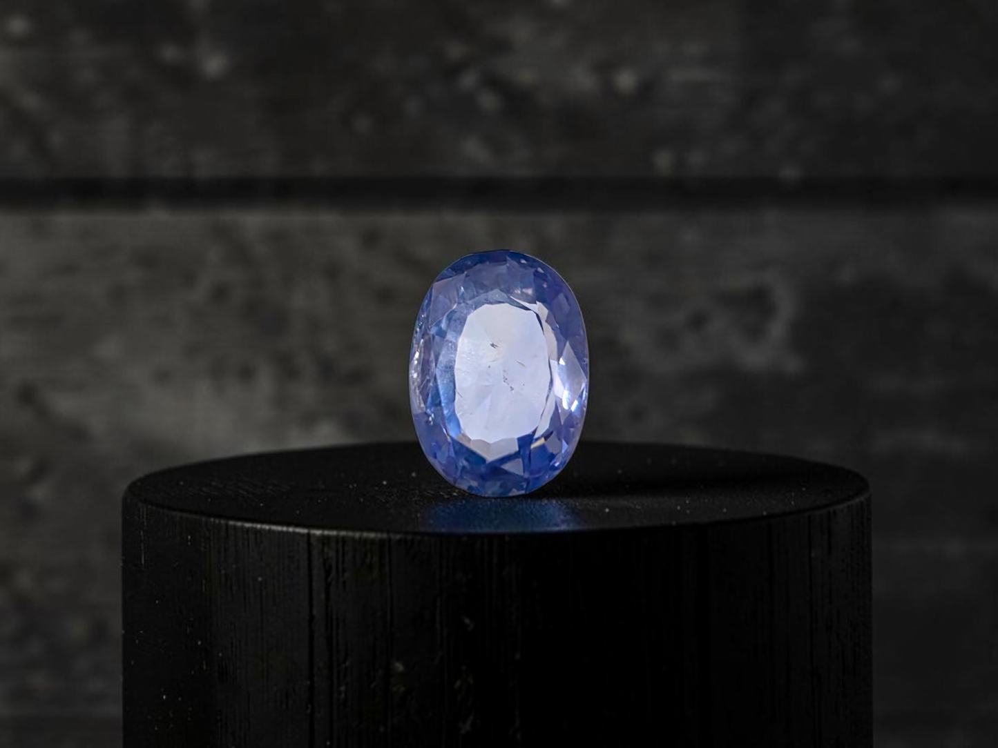 Certified 1.64 cts. No Heat Light Blue Sapphire (Sri Lankan/Ceylon) Oval Shaped Loose Stone LS75