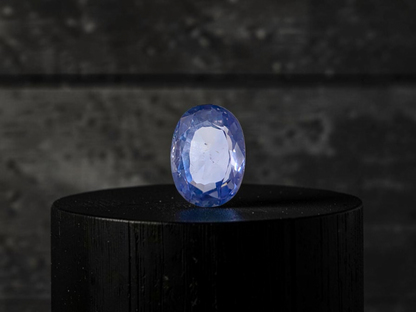 Certified 1.64 cts. No Heat Light Blue Sapphire (Sri Lankan/Ceylon) Oval Shaped Loose Stone LS75