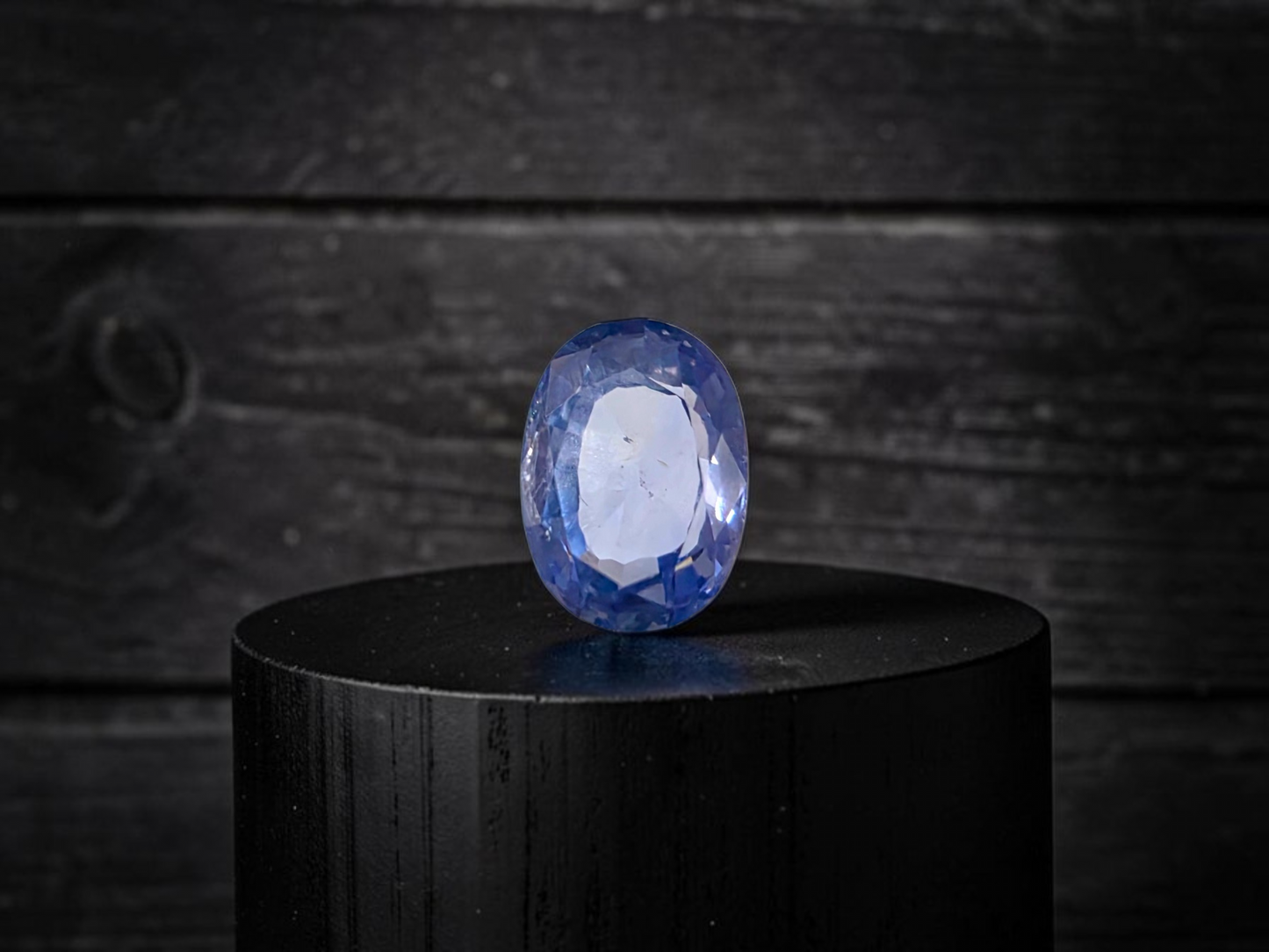 Certified 1.64 cts. No Heat Light Blue Sapphire (Sri Lankan/Ceylon) Oval Shaped Loose Stone LS75