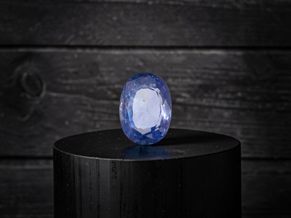 Certified 1.64 cts. No Heat Light Blue Sapphire (Sri Lankan/Ceylon) Oval Shaped Loose Stone LS75