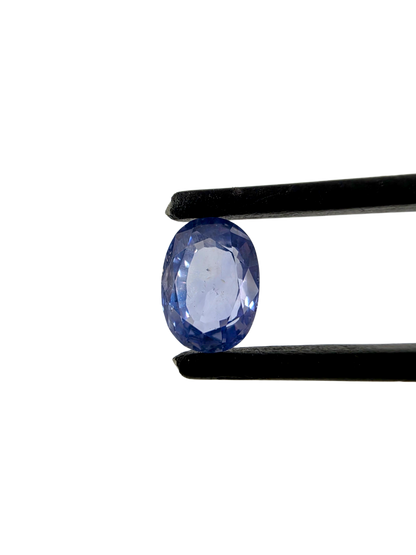 Certified 1.64 cts. No Heat Light Blue Sapphire (Sri Lankan/Ceylon) Oval Shaped Loose Stone LS75