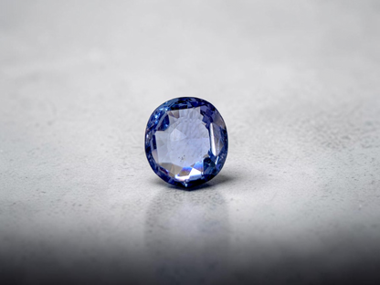 Certified 1.95 cts. No Heat Blue Sapphire (Sri Lankan/Ceylon) Oval Shaped Loose Stone LS76