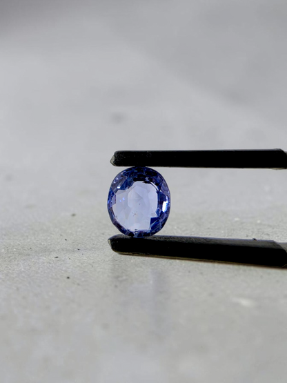 Certified 1.95 cts. No Heat Blue Sapphire (Sri Lankan/Ceylon) Oval Shaped Loose Stone LS76
