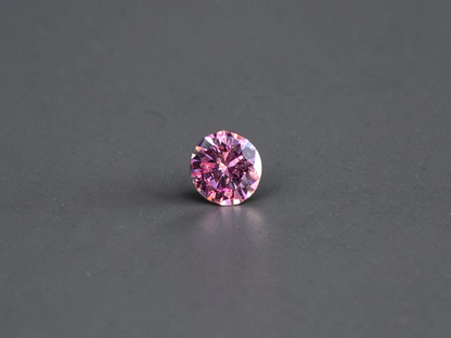 CGL Certified Natural 0.098 cts. Fancy Intense Purplish Pink I1 Round Brilliant Diamond Loose Stone - LS78