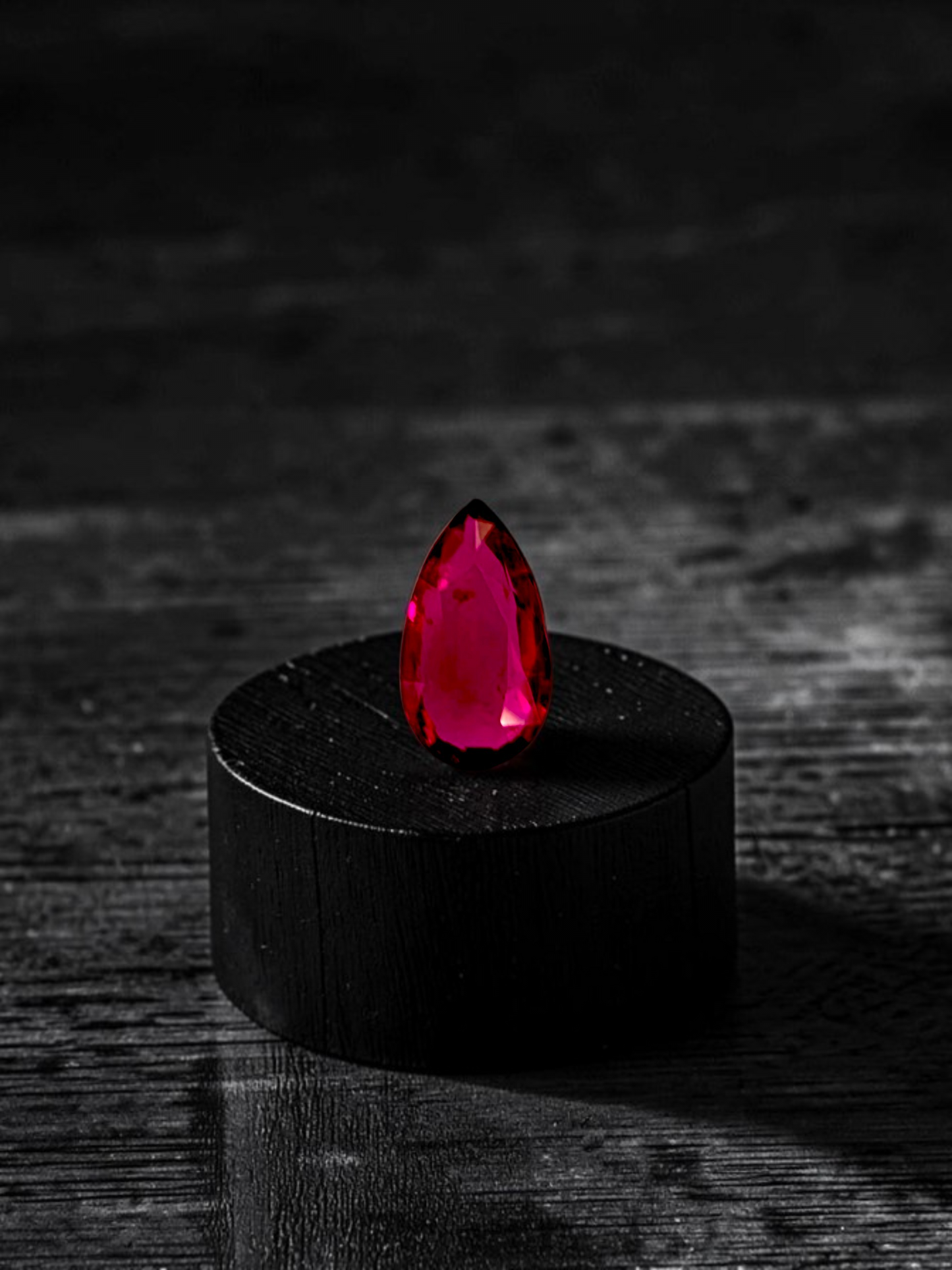 GIA Certified 1.00 cts. No Heat Vivid Red Ruby (Mozambique) Pear Shaped Loose Stone LS80