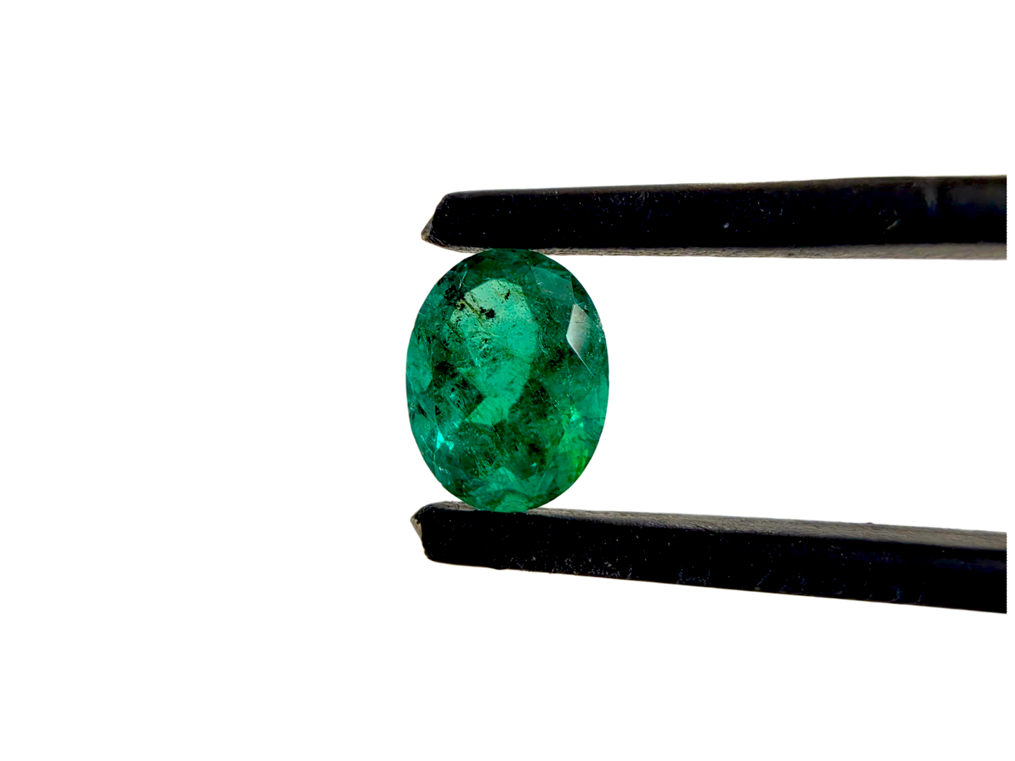 GIA Certified 1.25 cts. Moderate Oil Vivid Muzo Green (Columbia) Emerald Oval Shape Loose Stone LS81