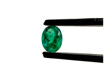 GIA Certified 1.25 cts. Moderate Oil Vivid Muzo Green (Columbia) Emerald Oval Shape Loose Stone LS81