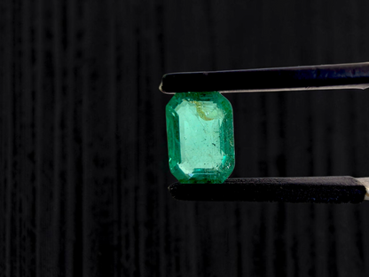 GIA Certified 1.98 cts Minor Oil Bright Green (Columbia) Emerald Octagon Shape Loose Stone LS82