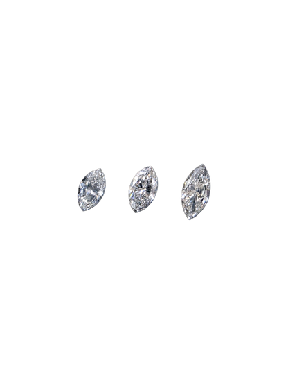 GIA Certified 0.89 cts. Natural D/E SI2 Marquise Diamond 3 Loose Stones Jewelry Set JS010