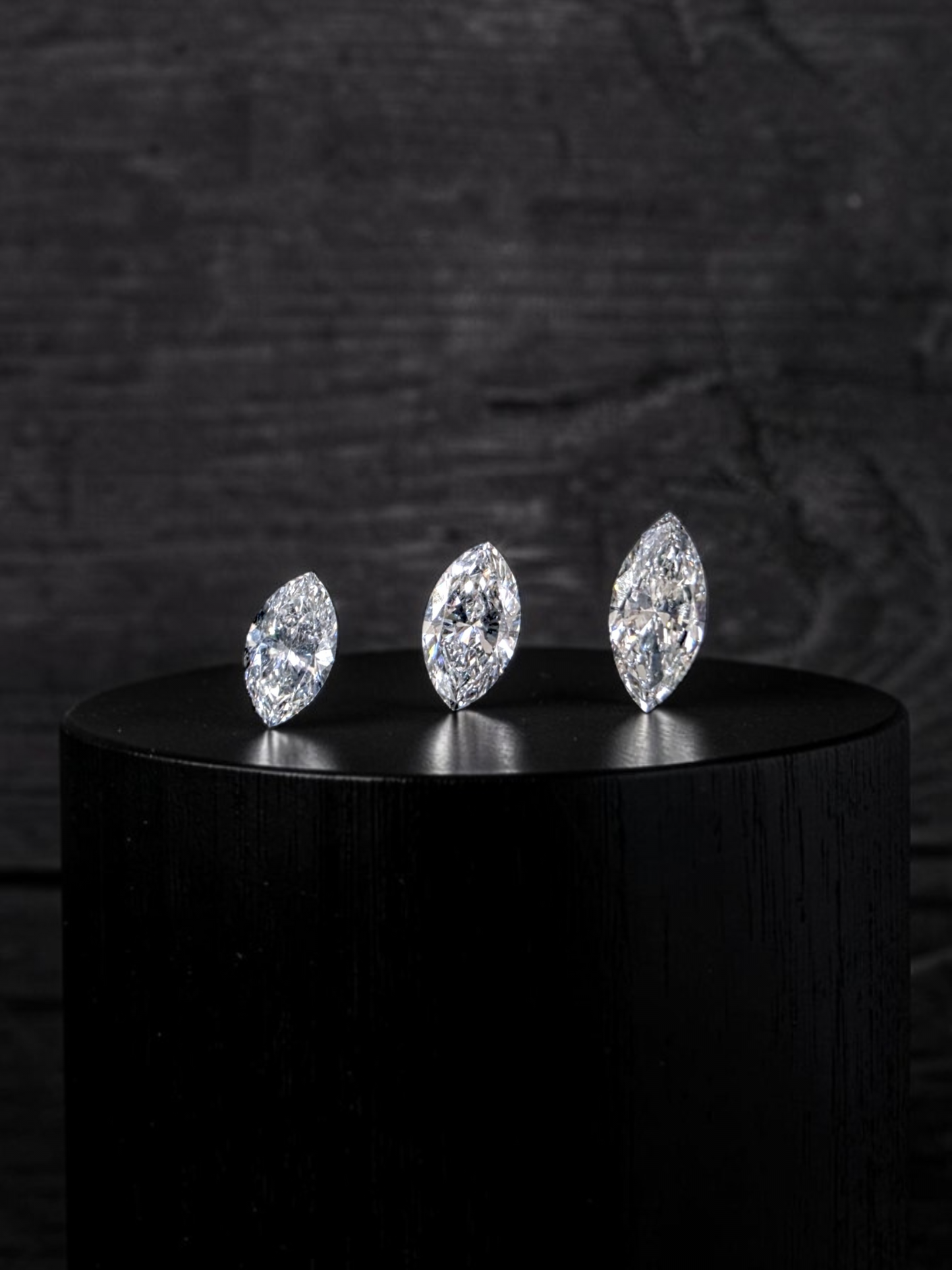 GIA Certified 0.89 cts. Natural D/E SI2 Marquise Diamond 3 Loose Stones Jewelry Set JS010