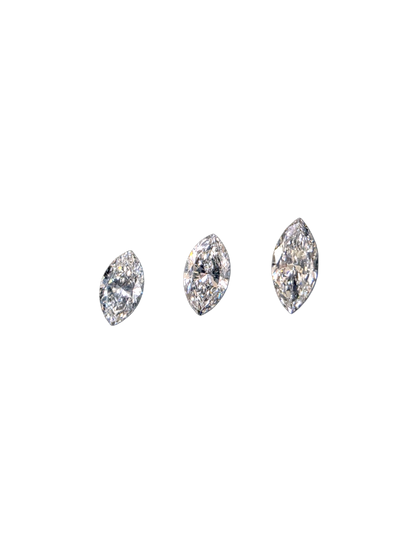 GIA Certified 0.89 cts. Natural D/E SI2 Marquise Diamond 3 Loose Stones Jewelry Set JS010