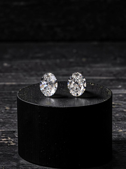 GIA Certified 2.00 cts. Natural D VS1 Oval Diamond Matched Pair Loose Stones Jewelry Set JS011