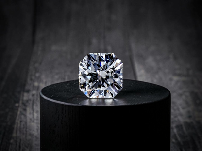 GIA Certified Natural 0.367 cts. D VVS2 Gd Vg Ft Square Radiant Shaped Diamond Loose Stone - LS84