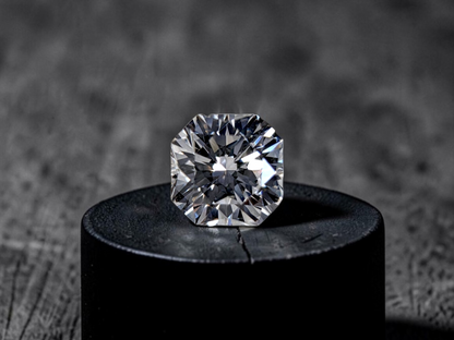 GIA Certified Natural 0.367 cts. D VVS2 Gd Vg Ft Square Radiant Shaped Diamond Loose Stone - LS84